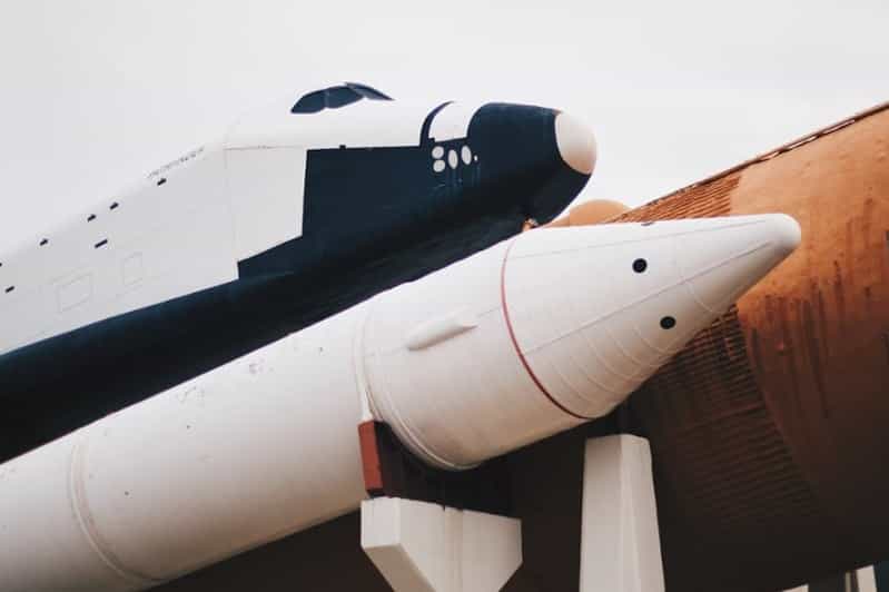 a closeup of a rocket